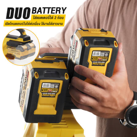 เครื่องเป่าใบไม้ไร้สาย (เฉพาะเครื่องเปล่า) DELTON รุ่น CBL-988DB 20V_7